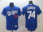 Los Angeles Dodgers #74 Kenley Jansen Blue FlexBase Jerseys