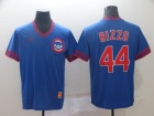 Chicago Cubs #44 Anthony Rizzo Blue Nike Cooperstown Collection Legend V-Neck Jersey