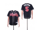 Atlanta Braves #5 Freddie Freeman Blue New Cool Base Jerseys