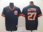 Houston Astros #27 Jose Altuve Blue Nike Cooperstown Collection Legend V-Neck Jersey