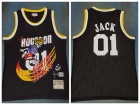 Travis Scott Mitchell & Ness x Bleacher Report Houston Rocket #01 Jack Black Basketball Jersey