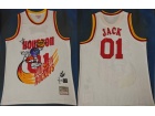 Travis Scott Mitchell & Ness x Bleacher Report Houston Rocket #01 Jack White Basketball Jersey