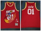 Travis Scott Mitchell & Ness x Bleacher Report Houston Rocket #01 Jack Red Basketball Jersey