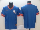 New York Mets Blank Blue Nike Cooperstown Collection Legend V-Neck Jersey