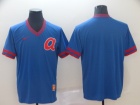 Atlanta Braves Blank Blue Nike Cooperstown Collection Legend V-Neck Jersey