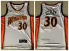 Nike Golden State Warriors #30 Stephen Curry White Throwback Jerseys