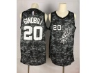 Nike San Antonio Spurs #20 Manu Ginóbili  Camo Jersey