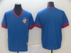 Texas Rangers Blank Blue Nike Cooperstown Collection Legend V-Neck Jersey