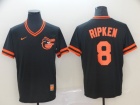 Baltimore Orioles  #8 Cal Ripken Black Nike Cooperstown Collection Legend V-Neck Jersey