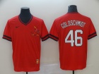 St. Louis Cardinals #46 Paul Goldschmidt Red Nike Cooperstown Collection Legend V-Neck Jersey