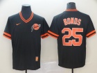 San Francisco Giants #25 Barry Bonds Black Nike Cooperstown Collection Legend V-Neck Jersey