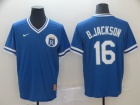 Kansas City Royals #16 Bo Jackson Blue Nike Cooperstown Collection Legend V-Neck Jersey