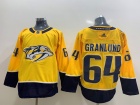 Adidas Nashville Predators #64 Mikael Granlund Yellow Hockey Jersey