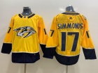 Adidas Nashville Predators #17 Wayne Simmonds Yellow Hockey Jersey