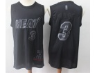 Nike Miami Heat #3 Dwyane Wade Black MVP Basketball Jersey