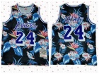 Los Angeles Lakers #24 Kobe Bryant Ness Floral Fashion 2007-08 Throwback Jersey