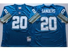 Detroit Lions #20 Barry Sanders Blue Throwback Jersey