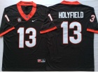 Georgia Bulldogs #13 Elijah Holyfield Black Jersey