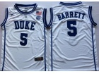 Duke Blue Devils #5 R.J. Barrett White Jersey