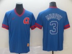 Atlanta Braves #3 Dale Murphy Blue Nike Cooperstown Collection Legend V-Neck Jersey