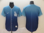 Los Angeles Dodgers Blank Blue Nike Fade Jersey