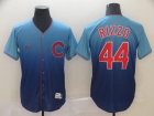 Chicago Cubs #44 Anthony Rizzo Blue Nike Fade Jersey