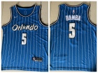 Nike Orlando Magic #5 Mo Bamba Blue Pinstrips Classic Basketball Jersey