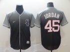 Chicago White Sox #45 Michael Jordan Black Nike Fade Jersey