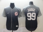 New York Yankees #99 Aaron Judge Black Nike Fade Jersey