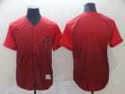 Atlanta Braves Blank Red Nike Fade Jersey