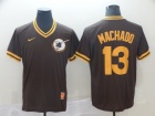 San Diego Padres #13 Manny Machado Brown Nike Cooperstown Collection Legend V-Neck Jersey