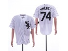 Chicago White Sox #74 Eloy Jimenez White Cool Base Jersey