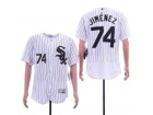 Chicago White Sox #74 Eloy Jimenez White Flex Base Jersey