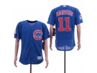 Chicago Cubs #11 Yu Darvish Blue Flex Base Jerseys