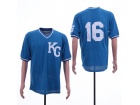 Kansas City Royals #16 Bo Jackson Blue BP Mesh Throwback Jersey