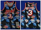 Miami Heat #3 Dwyane Wade Ness Floral Fashion 2003-04 Hardwood Classic Jersey