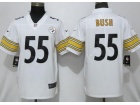 Pittsburgh Steelers #55 Devin Bush White Men's Vapor Untouchable Limited Jersey