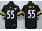 Pittsburgh Steelers #55 Devin Bush Black Men's Vapor Untouchable Limited Jersey