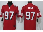 San Francisco 49ers #97 Nick Bosa Red Color Rush Limited Jersey