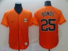 San Francisco Giants #25 Barry Bonds Orange Nike Fade Jersey