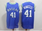 Dallas Mavericks #41 Dirk Nowitzki Blue 1998-99 Hardwood Classic Jerseys