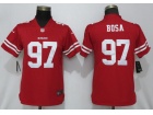 Womens San Francisco 49ers #97 Nick Bosa Red Vapor Untouchable Limited Jersey