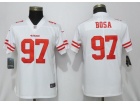 Womens San Francisco 49ers #97 Nick Bosa White Vapor Untouchable Limited Jersey