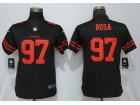 Womens San Francisco 49ers #97 Nick Bosa Black Vapor Untouchable Limited Jersey