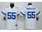 Woman Dallas Cowboys #55 Leighton Vander Esch White Vapor Untouchable Limited Jersey