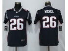 Woman New England Patriots #26 Sony Michel Blue Vapor Limited Jersey