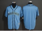 Seattle Mariners Blank Light Blue Cool Base Jersey