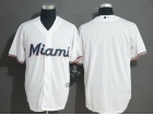 Miami Marlins Blank 2019 White Cool Base Jersey