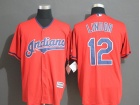 Cleveland Indians #12 Francisco Lindor 2019 Red Cool Base Jersey