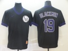 Colorado Rockies #19 Charlie Blackmon Black Nike Cooperstown Collection Legend V-Neck Jersey